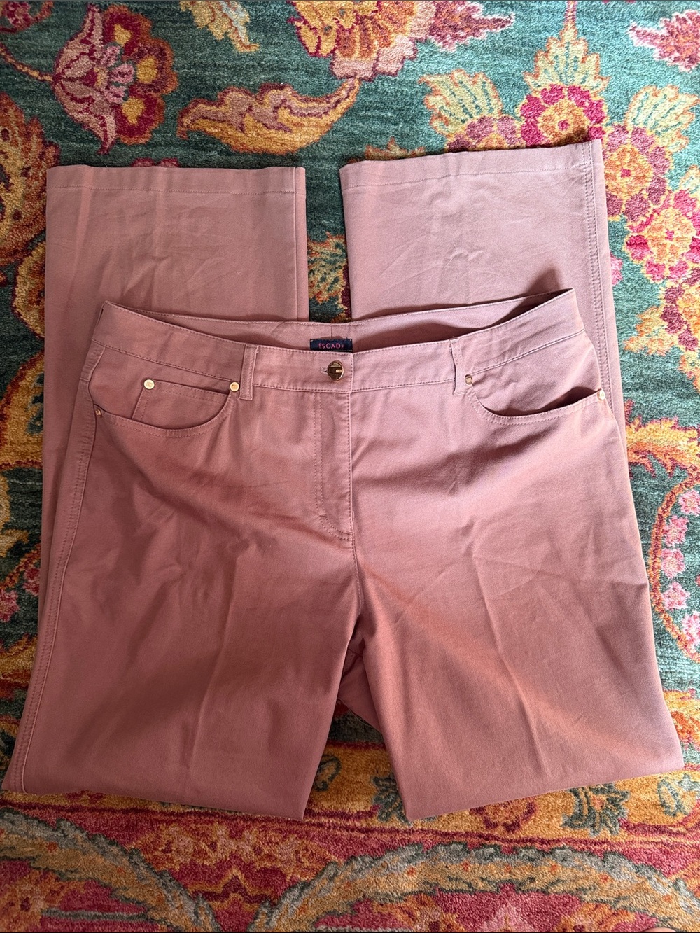 Escada Tan/Caramel Straight-Leg Pants size 16